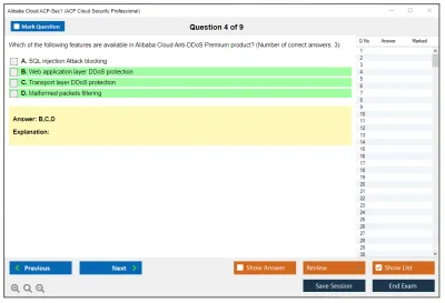 Alibaba Cloud ACP-Sec1 ACP Cloud Security Professional Practice test exam simulator test engine exam Prep practice test questions answers Image 4
