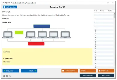 HP HPE6-A72 Aruba Certified Switching Associate Exam Practice test exam simulator test engine exam Prep practice test questions answers Image 2