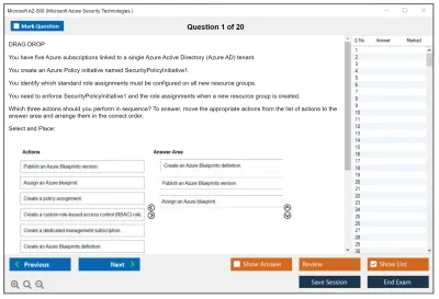 Microsoft AZ-500 Microsoft Azure Security Technologies Practice test exam simulator test engine exam Prep practice test questions answers Image 1