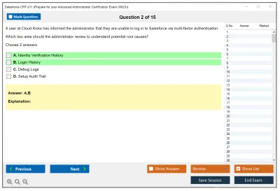 Salesforce CRT-211 Prepare for your Advanced Administrator Certification Exam Practice test exam simulator test engine exam Prep practice test questions answers Image 2