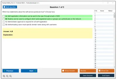 Fortinet NSE6_FAC-6.1 Fortinet NSE 6 - FortiAuthenticator 6.1 Practice test exam simulator test engine exam Prep practice test questions answers Image 1