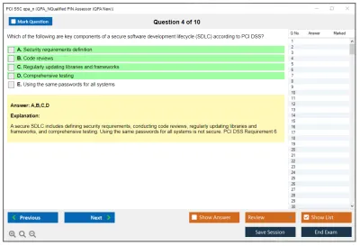 PCI SSC qpa_n QPA_NQualified PIN Assessor (QPA New) Practice test exam simulator test engine exam Prep practice test questions answers Image 4