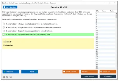 Salesforce Certified-Heroku-Architecture-Designer Salesforce Certified Heroku Architect Practice test exam simulator test engine exam Prep practice test questions answers Image 12