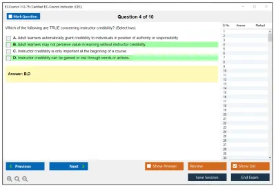 ECCouncil 312-75 Certified EC-Council Instructor (CEI) Practice test exam simulator test engine exam Prep practice test questions answers Image 4