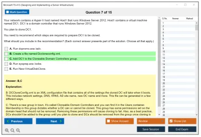 Microsoft 70-413 Designing and Implementing a Server Infrastructure Practice test exam simulator test engine exam Prep practice test questions answers Image 7