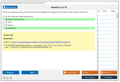 Symantec 250-438 Administration of Symantec Data Loss Prevention 15 Practice test exam simulator test engine exam Prep practice test questions answers Image 5