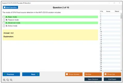 Huawei H19-376 HCS-Pre-sales-IP(Security) Practice test exam simulator test engine exam Prep practice test questions answers Image 2