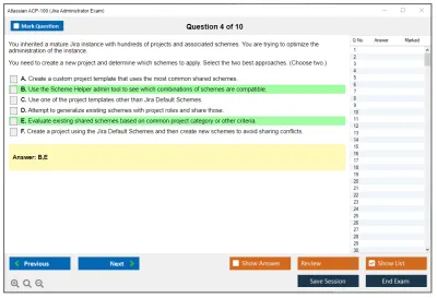 Atlassian ACP-100 Jira Administrator Exam Practice test exam simulator test engine exam Prep practice test questions answers Image 4