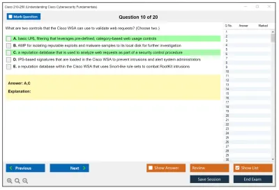 Cisco 210-250 Understanding Cisco Cybersecurity Fundamentals Practice test exam simulator test engine exam Prep practice test questions answers Image 10