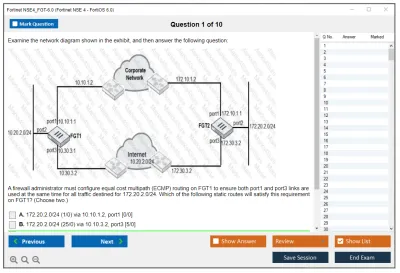 Fortinet NSE4_FGT-6.0 Fortinet NSE 4 - FortiOS 6.0 Practice test exam simulator test engine exam Prep practice test questions answers Image 1