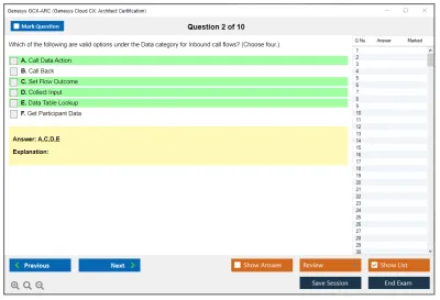 Genesys GCX-ARC Genesys Cloud CX: Architect Certification Practice test exam simulator test engine exam Prep practice test questions answers Image 2
