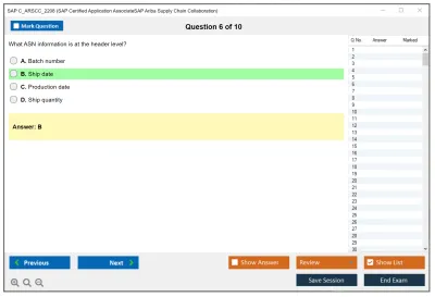 SAP C_ARSCC_2208 SAP Certified Application AssociateSAP Ariba Supply Chain Collaboration Practice test exam simulator test engine exam Prep practice test questions answers Image 6