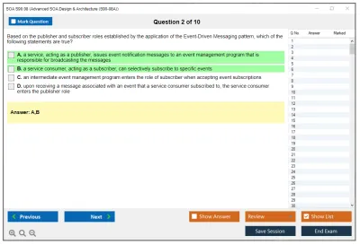 SOA S90.08 Advanced SOA Design & Architecture Practice test exam simulator test engine exam Prep practice test questions answers Image 2