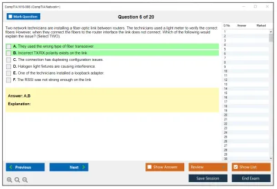 CompTIA N10-008 CompTIA Network+ Exam Practice test exam simulator test engine exam Prep practice test questions answers Image 6
