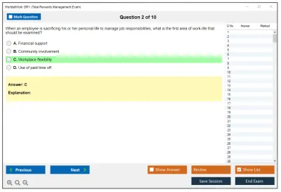 WorldatWork GR1 Total Rewards Management Exam Practice test exam simulator test engine exam Prep practice test questions answers Image 2
