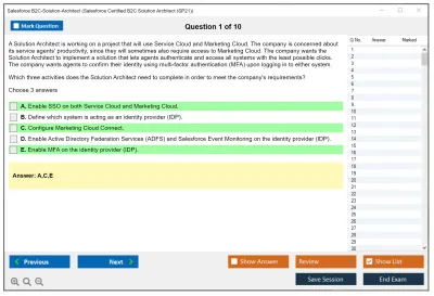 Salesforce B2C-Solution-Architect Salesforce Certified B2C Solution Architect Practice test exam simulator test engine exam Prep practice test questions answers Image 1