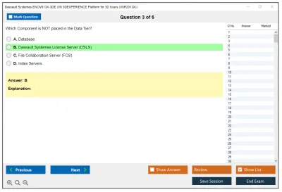 Dassault Systemes ENOV613X-3DE V6 3DEXPERIENCE Platform for 3D Users (V6R2013X) Practice test exam simulator test engine exam Prep practice test questions answers Image 3