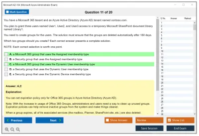 Microsoft AZ-104 Microsoft Azure Administrator Practice test exam simulator test engine exam Prep practice test questions answers Image 11