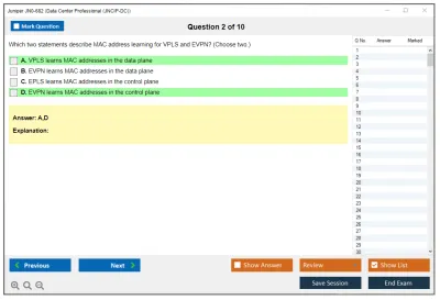 Juniper JN0-682 Data Center Professional (JNCIP-DC) Practice test exam simulator test engine exam Prep practice test questions answers Image 2