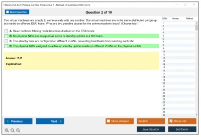 VMware 2V0-642 VMware Certified Professional 6 - Network Virtualization (NSX v6.2) Practice test exam simulator test engine exam Prep practice test questions answers Image 2