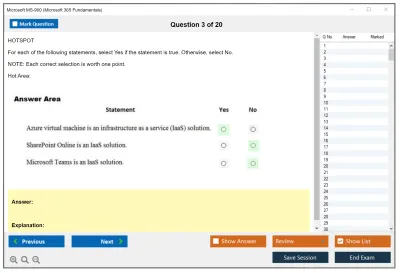 Microsoft MS-900 Microsoft 365 Fundamentals Practice test exam simulator test engine exam Prep practice test questions answers Image 3