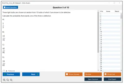 IFoA IFoA_CAA_M0 Module 0 - Entry Exam Practice test exam simulator test engine exam Prep practice test questions answers Image 5
