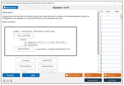 Cisco 300-435 Automating Cisco Enterprise Solutions (ENAUTO) Practice test exam simulator test engine exam Prep practice test questions answers Image 1