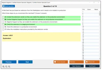 Magento Magento-2-Certified-Solution-Specialist Magento 2 Certified Solution Specialist Exam Practice test exam simulator test engine exam Prep practice test questions answers Image 5