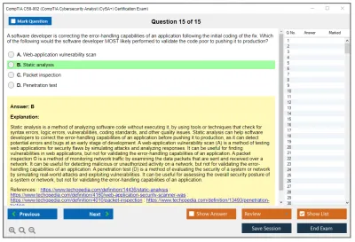 CompTIA CS0-002 CompTIA CySA+ Certification Exam (CS0-002) Practice test exam simulator test engine exam Prep practice test questions answers Image 15