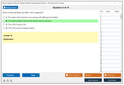 Network Appliance NS0-502 NetApp Certified Implementation Engineer – SAN Practice test exam simulator test engine exam Prep practice test questions answers Image 6