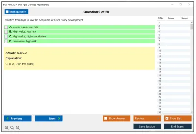 PMI PMI-ACP PMI Agile Certified Practitioner (PMI-ACP) Practice test exam simulator test engine exam Prep practice test questions answers Image 9