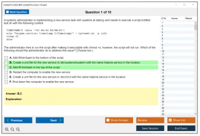 CompTIA XK0-005 CompTIA Linux+ Exam Practice test exam simulator test engine exam Prep practice test questions answers Image 1