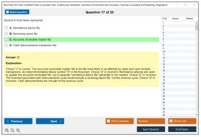 Test Prep CPA-Test Certified Public Accountant Test: Auditing and Attestation, Business Environment and Concepts, Financial Accounting and Reporting, Regulation Practice test exam simulator test engine exam Prep practice test questions answers Image 17