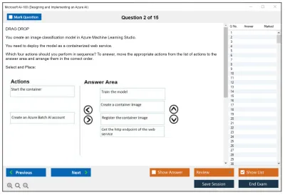 Microsoft AI-100 Designing and Implementing an Azure AI Practice test exam simulator test engine exam Prep practice test questions answers Image 2