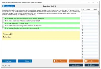 Hitachi HH0-450 Hitachi Data Systems Storage Architect-Hitachi NAS Platform Practice test exam simulator test engine exam Prep practice test questions answers Image 3