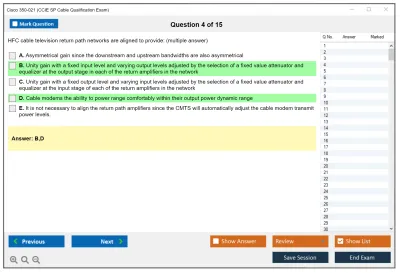 Cisco 350-021 CCIE SP Cable Qualification Exam Practice test exam simulator test engine exam Prep practice test questions answers Image 4