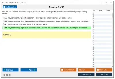 IBM C1000-038 IBM z14 Technical Sales Practice test exam simulator test engine exam Prep practice test questions answers Image 5