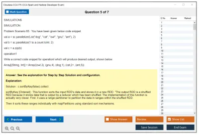 Cloudera CCA175 CCA Spark and Hadoop Developer Exam Practice test exam simulator test engine exam Prep practice test questions answers Image 5