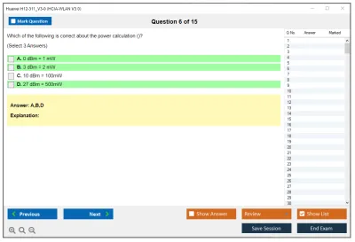 Huawei H12-311_V3.0 HCIA-WLAN V3.0 Practice test exam simulator test engine exam Prep practice test questions answers Image 6