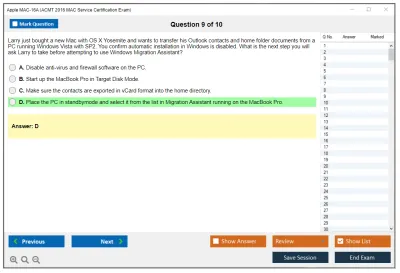 Apple MAC-16A ACMT 2016 Mac Service Certification Exam Practice test exam simulator test engine exam Prep practice test questions answers Image 9