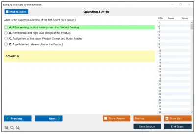 Exin EX0-008 Agile Scrum Foundation Practice test exam simulator test engine exam Prep practice test questions answers Image 4