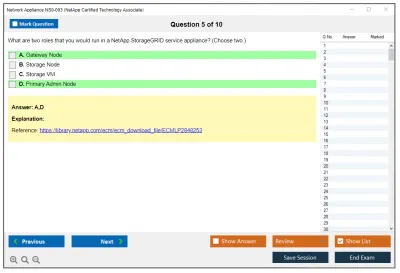 Network Appliance NS0-003 NetApp Certified Technology Associate Practice test exam simulator test engine exam Prep practice test questions answers Image 5