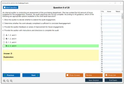 IIA IIA-ACCA ACCA CIA Challenge Exam Practice test exam simulator test engine exam Prep practice test questions answers Image 9