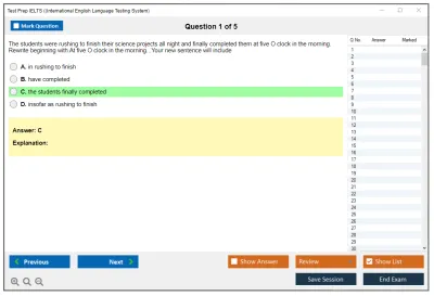 Test Prep IELTS (International English Language Testing System Practice test exam simulator test engine exam Prep practice test questions answers Image 1