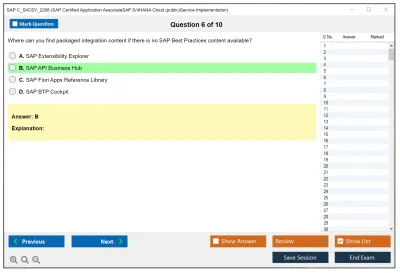 SAP C_S4CSV_2208 SAP Certified Application AssociateSAP S/4HANA Cloud (public)Service Implementation Practice test exam simulator test engine exam Prep practice test questions answers Image 6