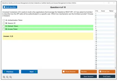 Salesforce Identity-and-Access-Management-Architect Salesforce Certified Identity and Access Management Architect Practice test exam simulator test engine exam Prep practice test questions answers Image 4