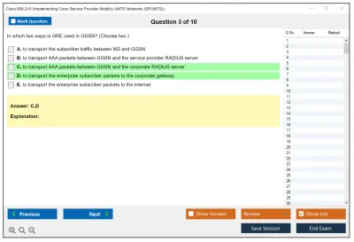 Cisco 600-210 Implementing Cisco Service Provider Mobility UMTS Networks (SPUMTS) Practice test exam simulator test engine exam Prep practice test questions answers Image 3