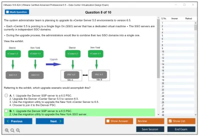 VMware 3V0-624 VMware Certified Advanced Professional 6.5 – Data Center Virtualization Design Exam Practice test exam simulator test engine exam Prep practice test questions answers Image 8