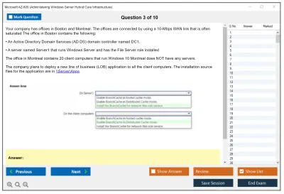 Microsoft AZ-800 Administering Windows Server Hybrid Core Infrastructure Practice test exam simulator test engine exam Prep practice test questions answers Image 3