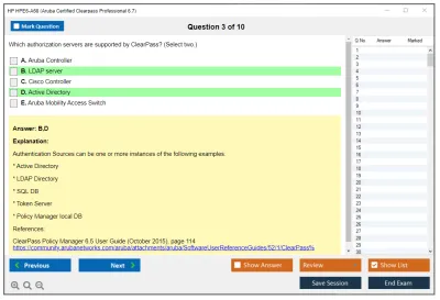 HP HPE6-A68 Aruba Certified ClearPass Professional (ACCP) 6.7 Practice test exam simulator test engine exam Prep practice test questions answers Image 3